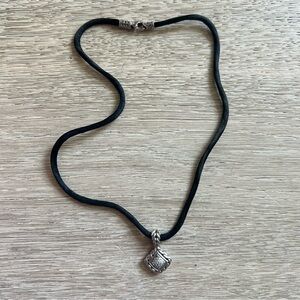 John Hardy Diamond and Sterling Silver Pendant Necklace